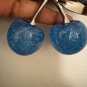 Sparkling Blue Cherry Decor